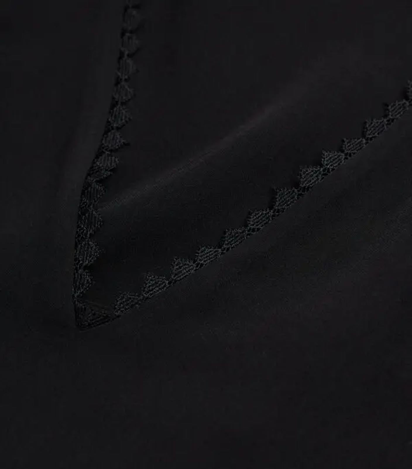 The Kooples Black Lace Trim V-Neck Tank Top US Size Small / FR 1 NWT $165