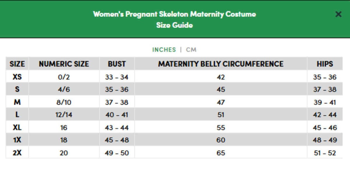 Tipsy Elves Women's Pregnant Skeleton Maternity Costume Size Medium