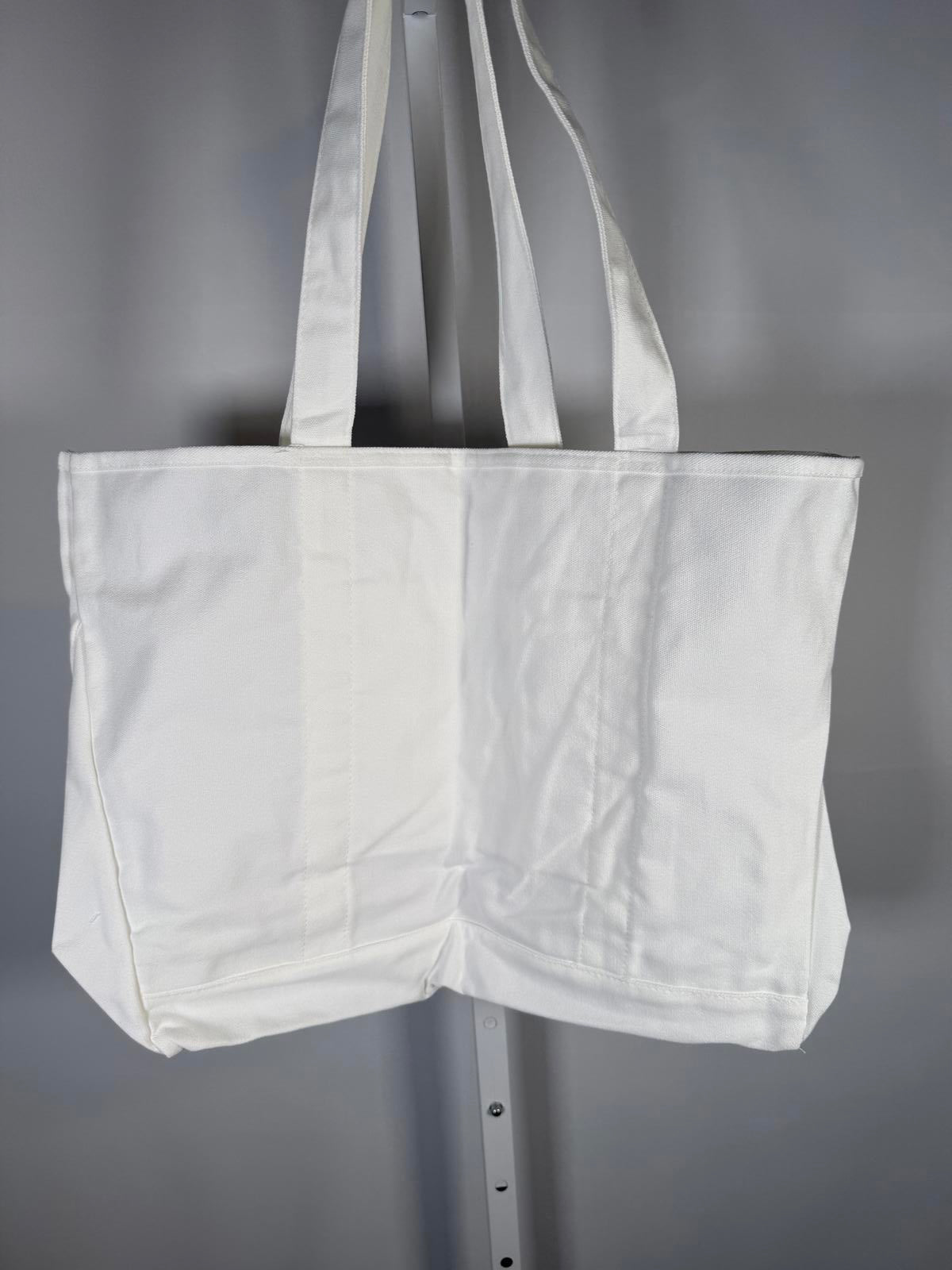 NWT Halara Letter Print Casual Canvas Tote Bag