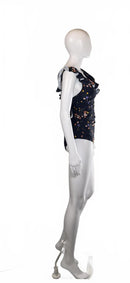 CUPSHE One Piece Swimsuit V Neck Ruffle Tummy Control Floral Print Size M