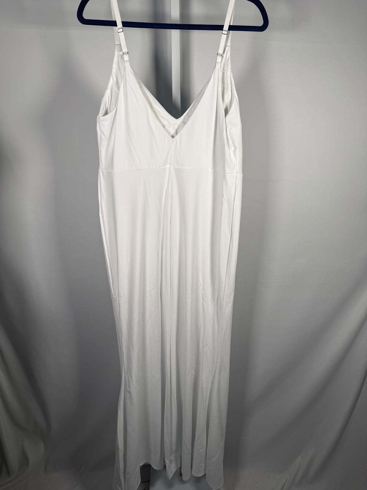 NWT HalaraSoftlyZero™ Airy Maxi Mermaid Slip Cool Touch Dress-UPF50+ White XL