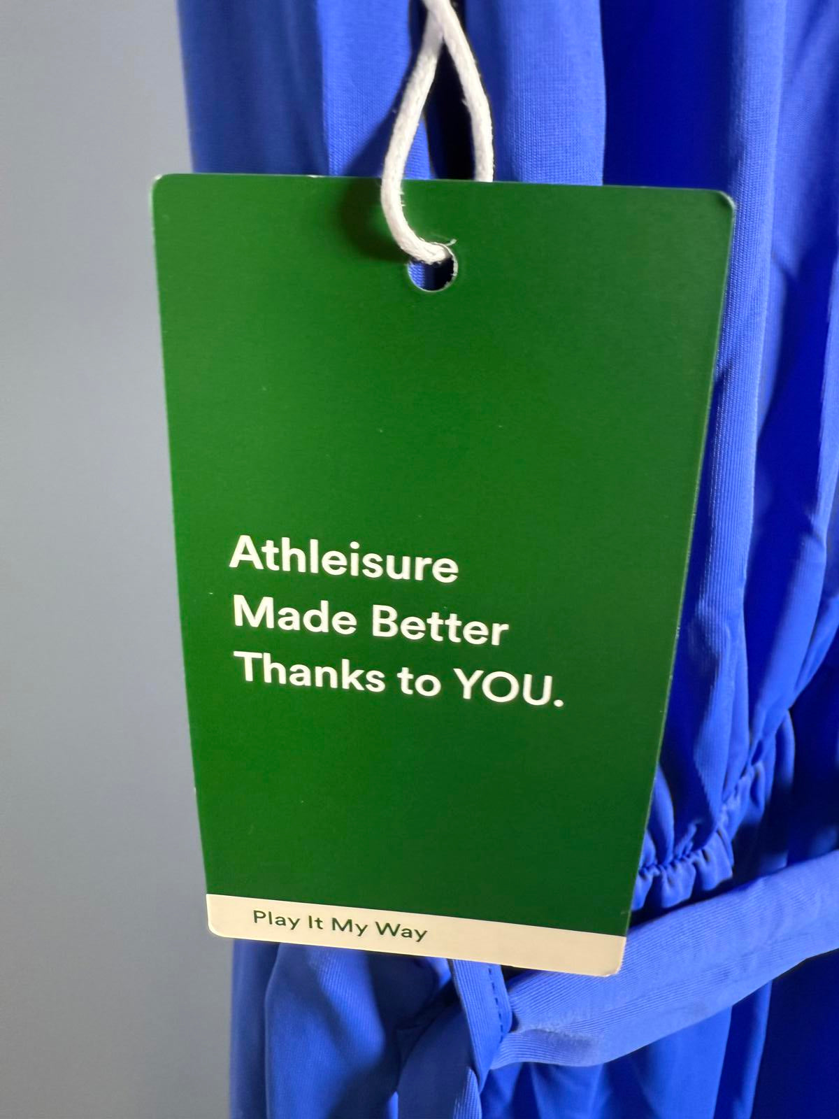 NWT Halara Sleeveless Tie Back Belted Pocket Cool Touch Jumpsuit-UPF50+ Size M