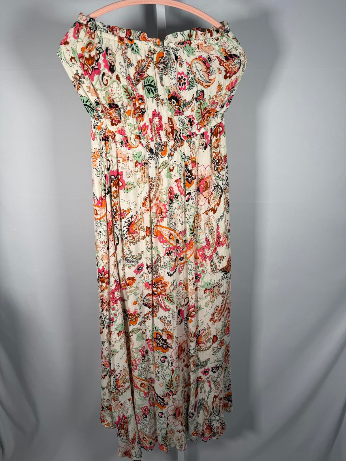 NWT Elan Strapless Floral Maxi Dress Size M