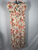 NWT Elan Strapless Floral Maxi Dress Size M