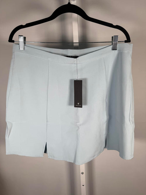 NWT Lulus Sensational Always Light Blue Mini Skort Size XL