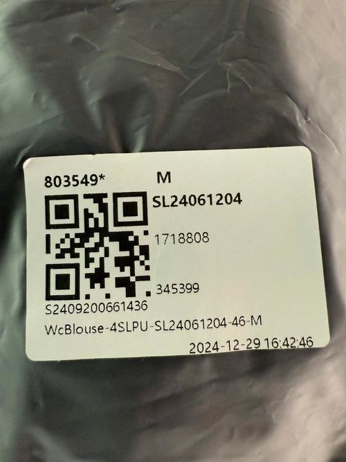 NWT Halara Tie Neck Long Sleeve Work Blouse Black M