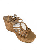 Sun Stone Women's Wedge Sandals with Cork Platform Size 9 NWB