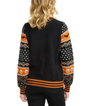NWT Tipsy Elves Women's Pumpkin Light Up Halloween Sweater Size Large