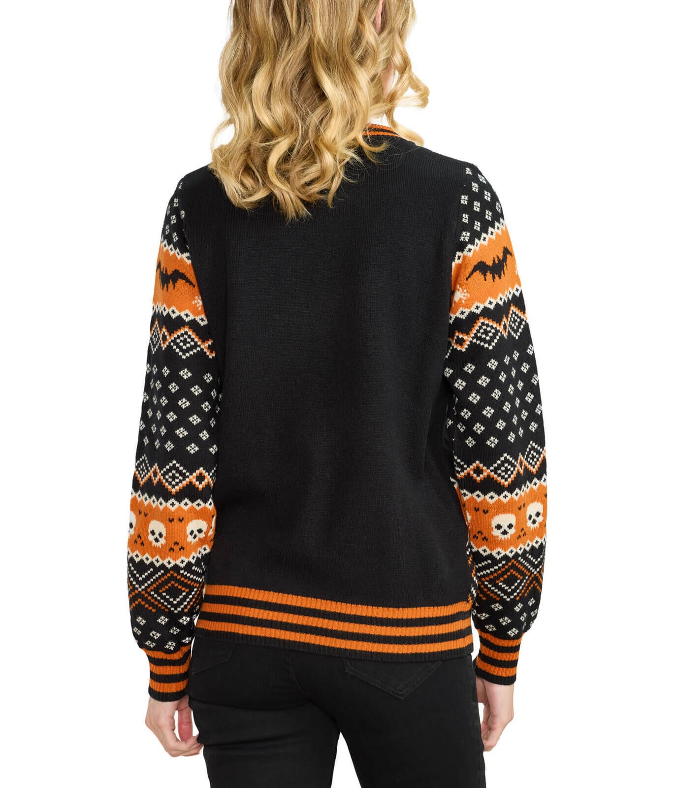 NWT Tipsy Elves Women's Pumpkin Light Up Halloween Sweater Size Large