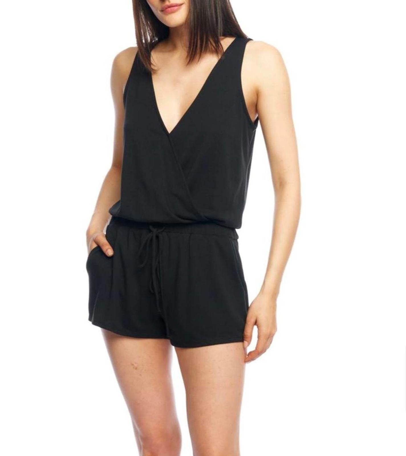 LBLC The Label Lauren Romper Black Size XS NWT