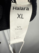 NWT Halara boat neck black baby tee cropped Size XL