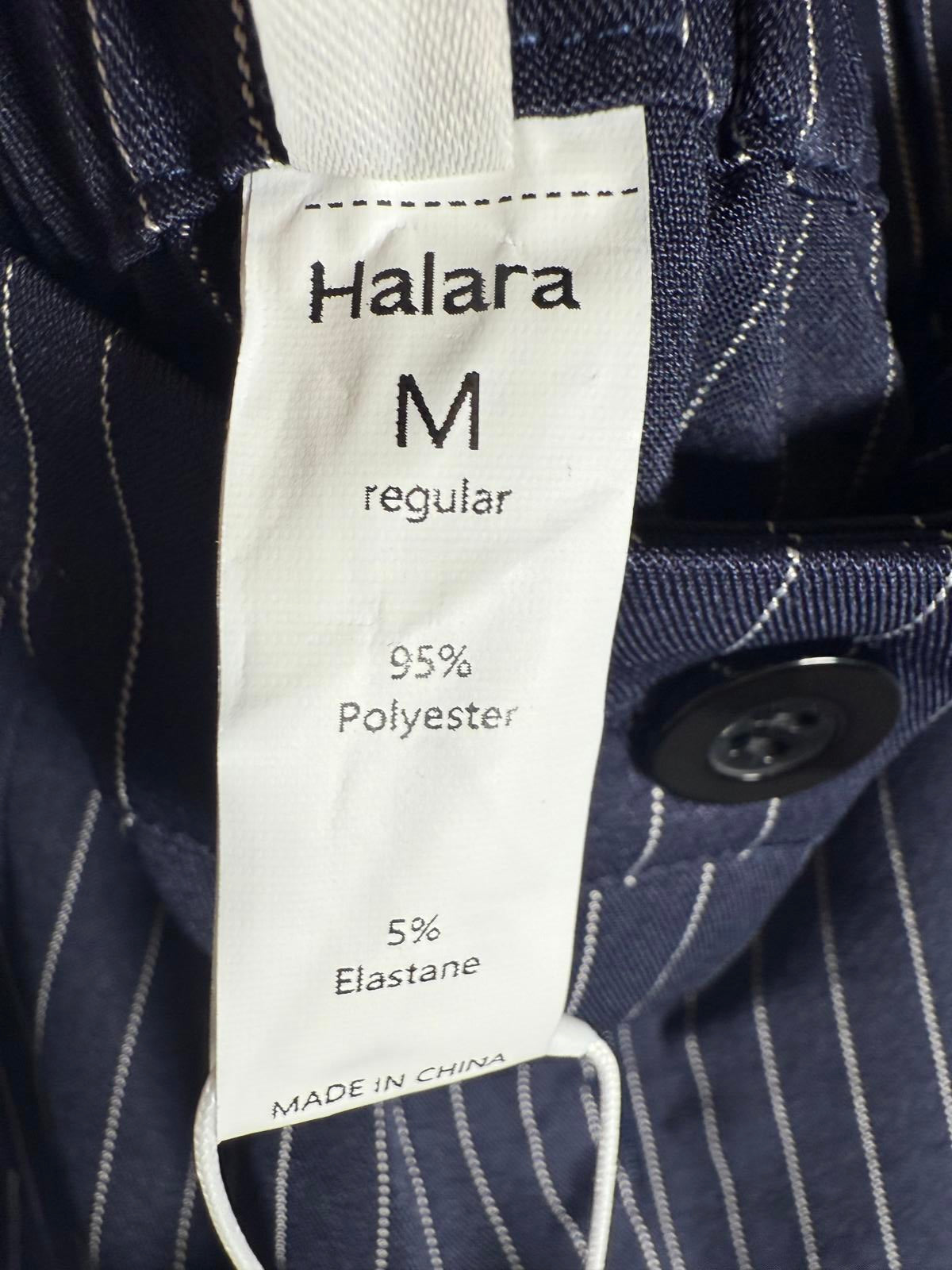 NWT Halara High Waisted Zipper Pocket Wide Leg Striped Work Pants Size - M