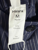 NWT Halara High Waisted Zipper Pocket Wide Leg Striped Work Pants Size - M