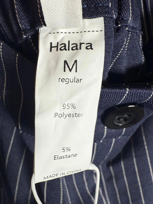 NWT Halara High Waisted Zipper Pocket Wide Leg Striped Work Pants Size - M