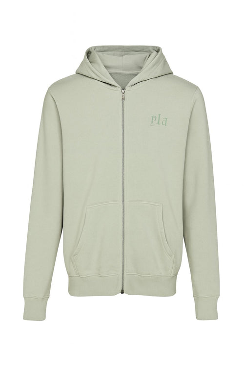 NWT YoungLA Men's "Elevated Essentials" Grey Zip Up Hoodie Size XL