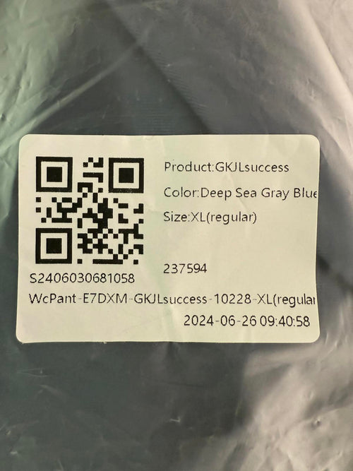 NWT Halara High Waisted Belted Pocket Wide Leg Work Pants Deep Sea Gray Blue XL