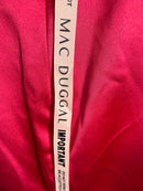 NWT Mac Duggal Apparel  Candy Pink Rhinestone Strap Satin Mini Dress Size 2