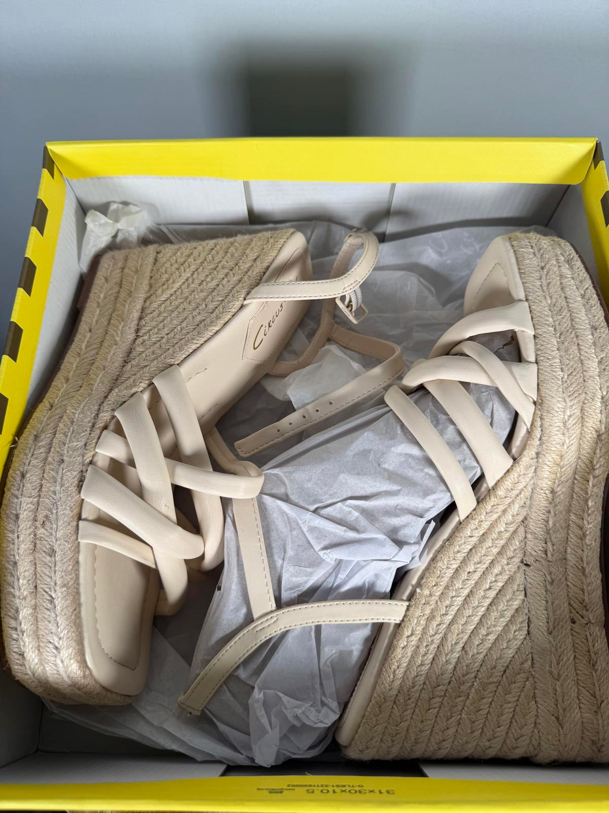 NWB Circus NY by Sam Edelman Irene Strappy Espadrille Platform Wedge Sandals 10