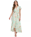 NWT DKNY Women's Mint and Tan Maxi Dress Size 6