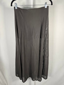 NWT Halara High Waisted Sheer Mesh 2-in-1 Maxi Casual Flare Skirt Black S