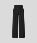 NWT Halara High Waisted Wide Leg Palazzo Linen-Feel Pants Black Small Tall