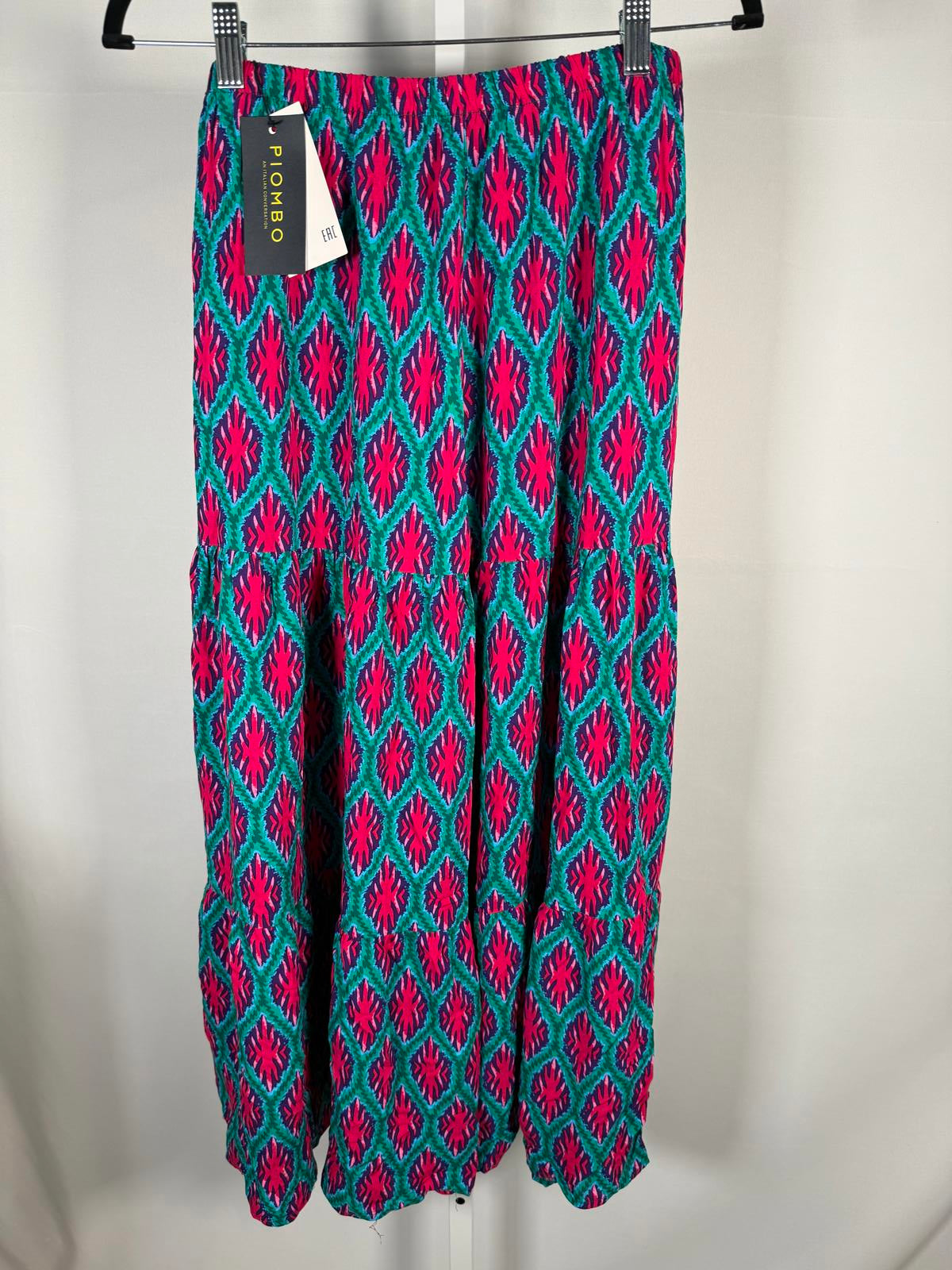 NWT PIOMBO A-line Skirt Pink Green Size M