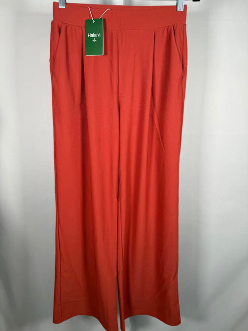 NWT Halara Flex High Waist Body Sculpt Waist-Slimming Work Pants Etruscan Red S