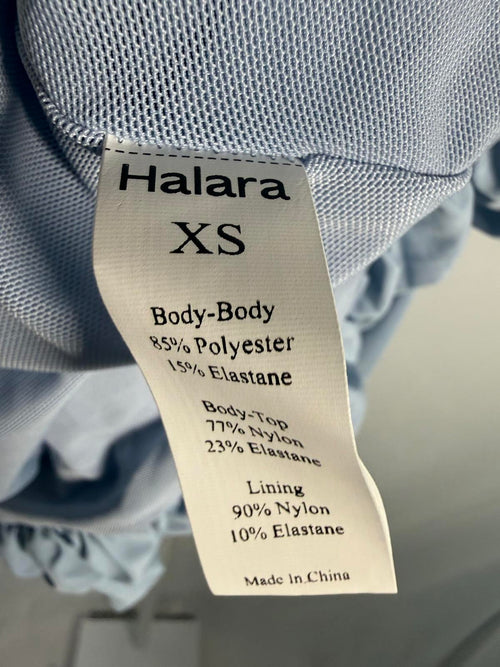 NWT Halara Light Blue Bubble Mini dress with built in bra & shorts XS