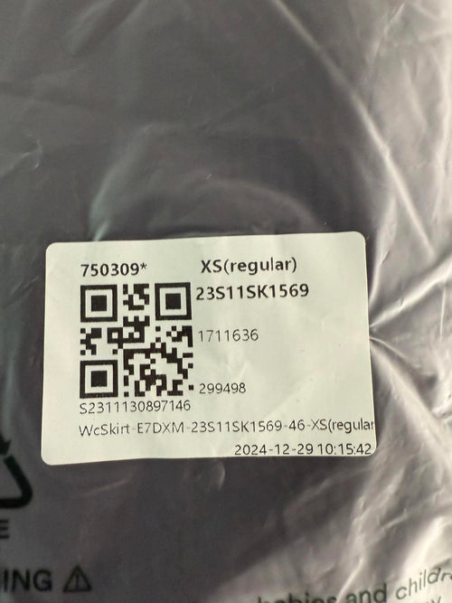 NWT Halara High Waisted Hem Midi Corduroy Casual Skirt Size XS