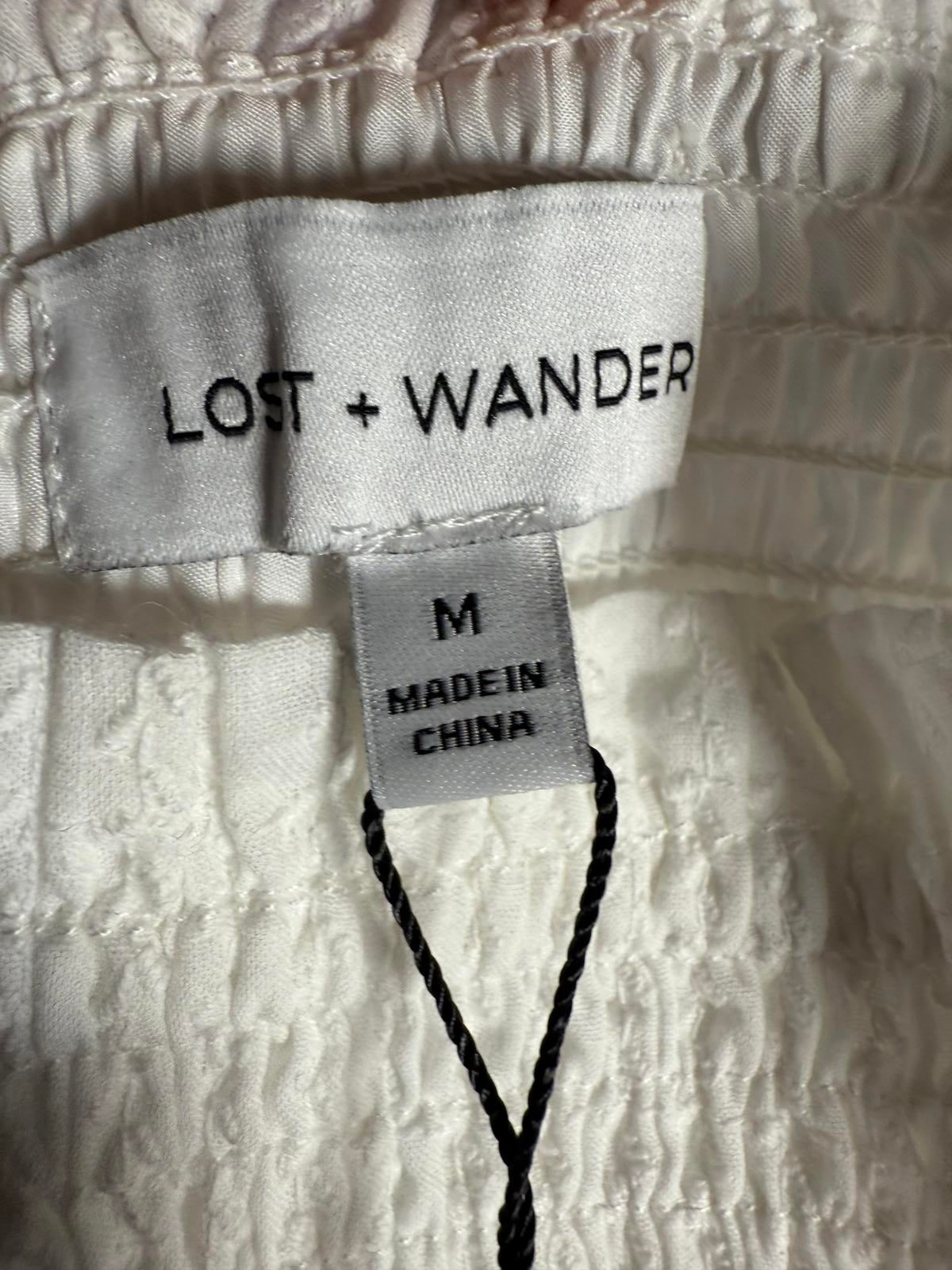 NWT Revolve Lost & Wander Coconut Vine baby doll top White Size - M