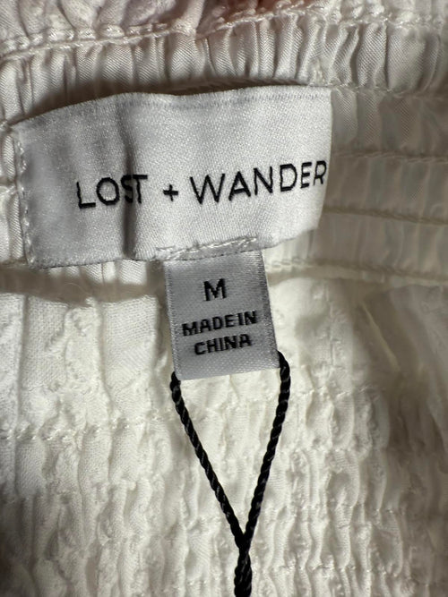 NWT Revolve Lost & Wander Coconut Vine baby doll top White Size - M