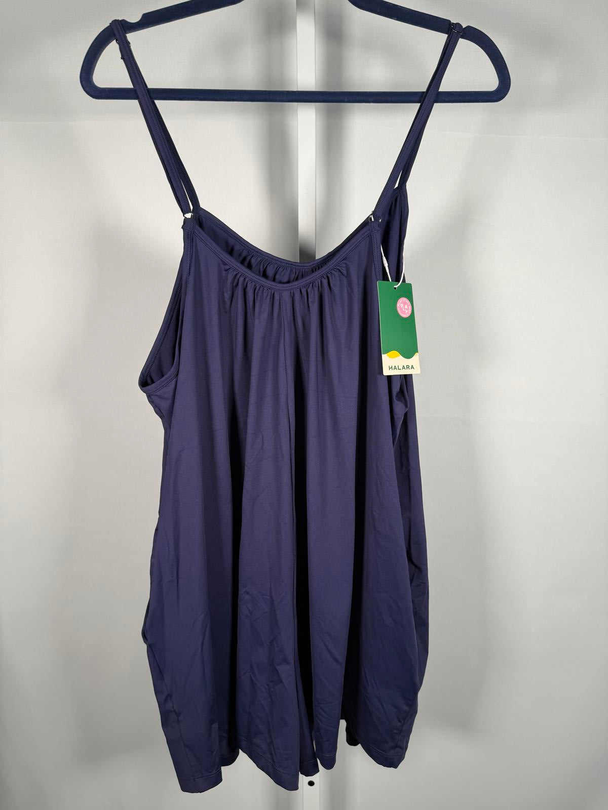 NWT Halara Spaghetti Pocket Solid Wide Leg Casual Jumpsuit Size M