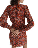 The Kooples Burning Flowers Mini Dress 100% Viscose US XS / FR 0 NWT $385