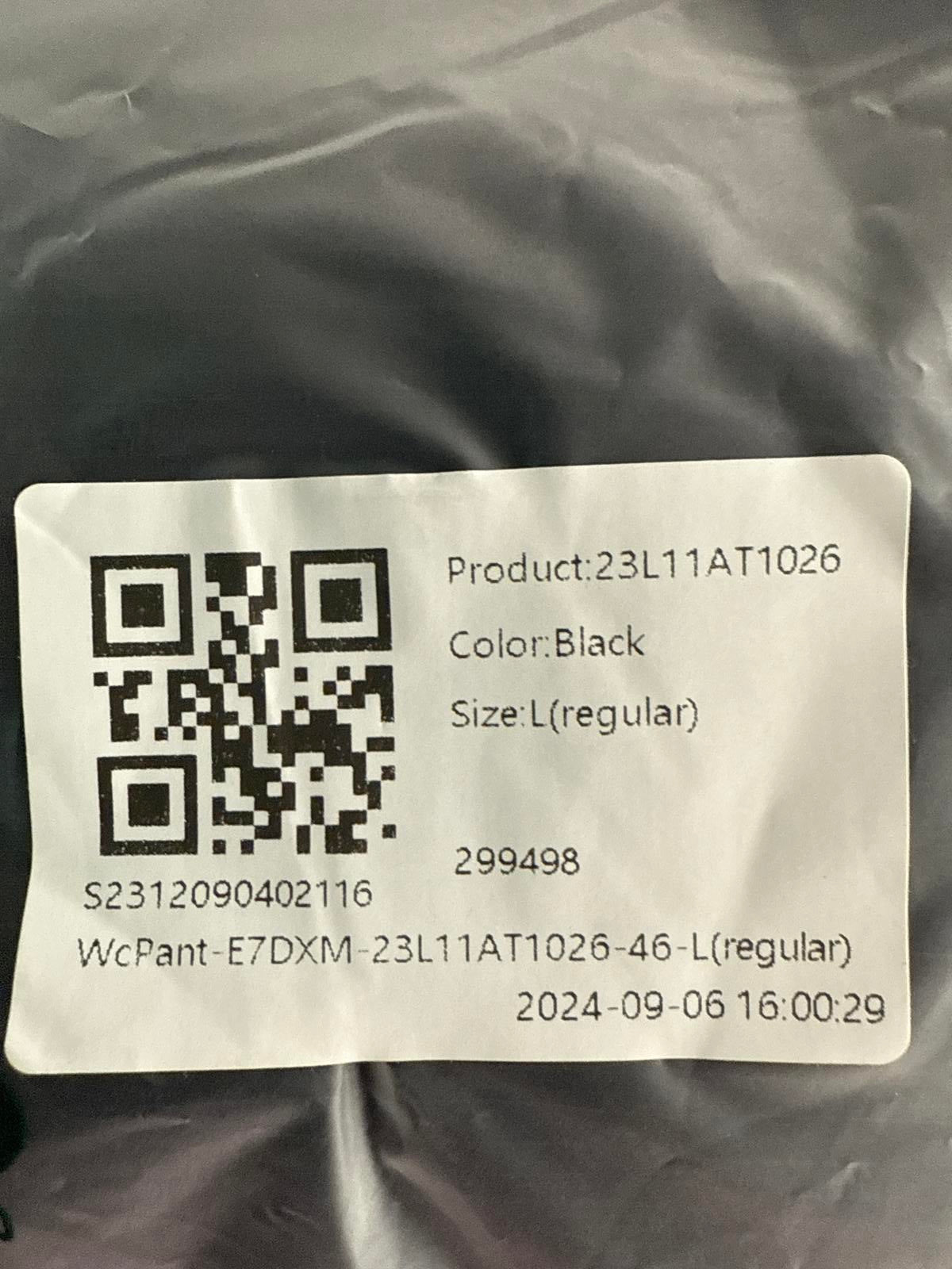 NWT Halara Mid Rise Pocket Straight Leg Corduroy Casual Pants Black Size L