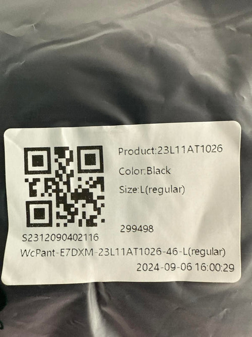 NWT Halara Mid Rise Pocket Straight Leg Corduroy Casual Pants Black Size L