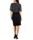 NWT Connected Apparel Women's Polka Dot Midi Dress Size 4