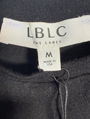 LBLC The Label BLACK Women's Kelly Wrap Dress - M NWT