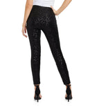 NWT Tipsy Elves Black Sequin High Waisted Leggings Size Medium