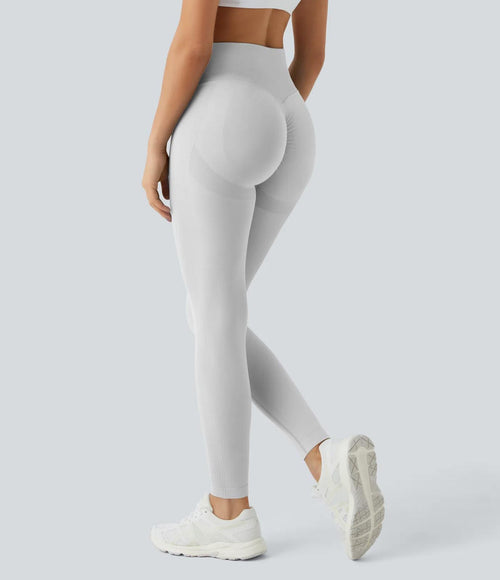 NWT Halara Seamless Flow High Waisted Booty Scrunch Leggings 7/8 M