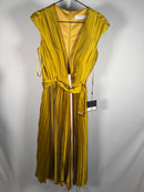 NWT Mac Duggal 26483 Pleated Capsleeve with Belt Dress Size 6