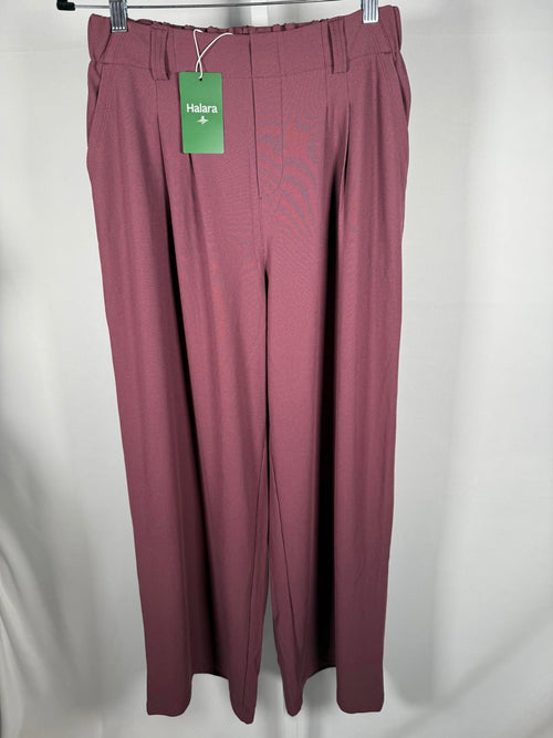 Halara Flex High Waisted Pocket Wide Leg Waffle Work Pants- M