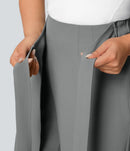 NWT Halara Flex™ High Waisted Tie Side Wide Leg Work Pants Size Small Petite