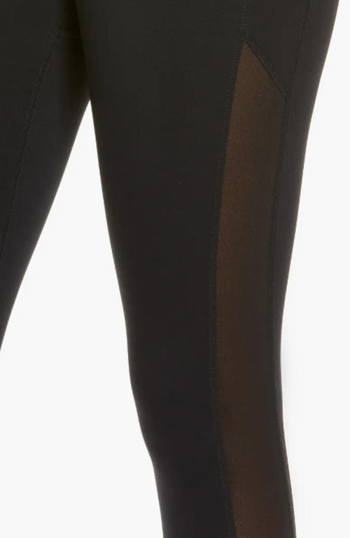 NWT Fourlaps Precision High Waist 7/8 Leggings Black Size Large