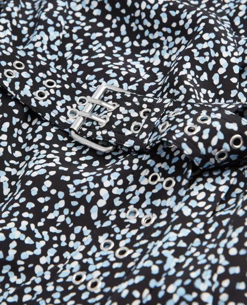 The Kooples Summer Dot Wrap Mini Dress 100% Viscose US Medium FR 2 NWT $315