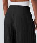 NWT Halara Flex High Waisted Linen-Feel Work Wide Leg Pants with Pockets Size XS
