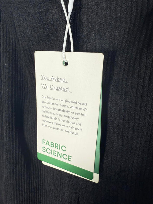 NWT Halara Mid Rise Zipper Pocket Corduroy Casual Pants Black XS Petite