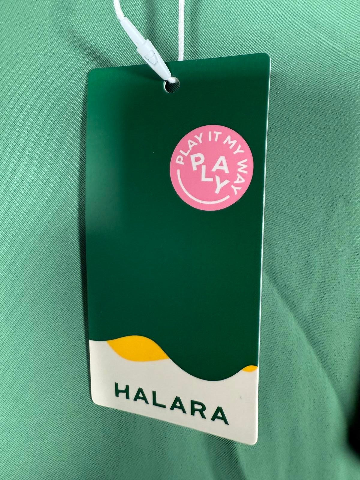 NWT Halara High Waisted Tie Side Wide Leg Work Pants Hills Green L