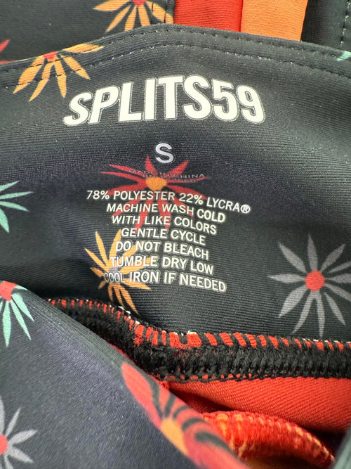 NWT Splits59 Sydney High Waist Floral 7/8 Leggings S