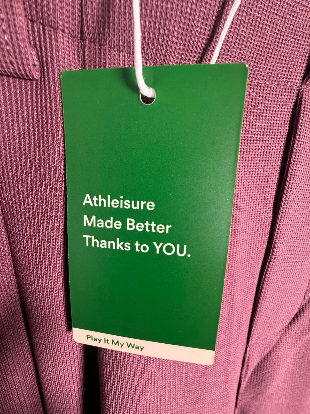 NWT Halara Flex™ High Waisted Pocket Wide Leg Waffle Work Pants Plum Wine - M