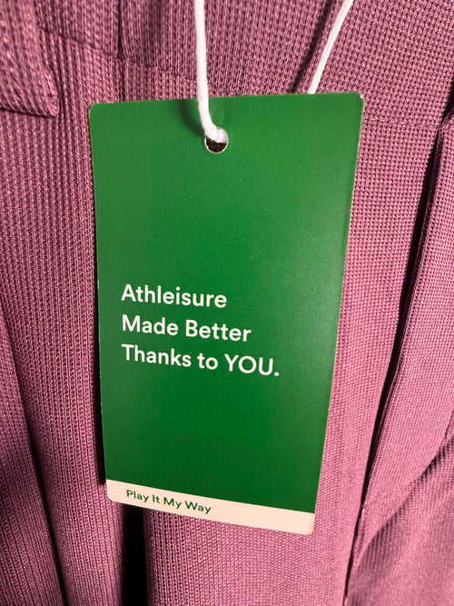 NWT Halara Flex™ High Waisted Pocket Wide Leg Waffle Work Pants Plum Wine - M